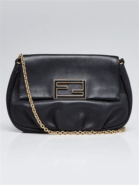 fendi fendista pouchette crossbody bag black|genuine fendi baguette.